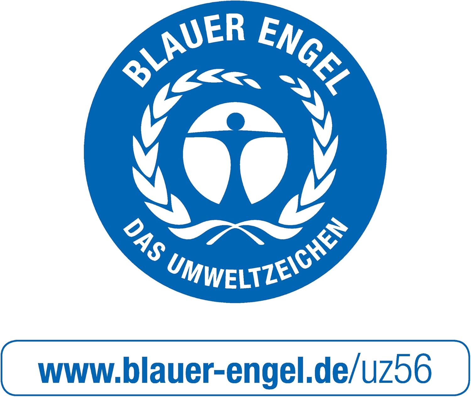 Exacompta - corbeille à papier Ecobin - 15L 26,3x26,3x33,5 cm - poignées, opaque bleu nuit - 453104D