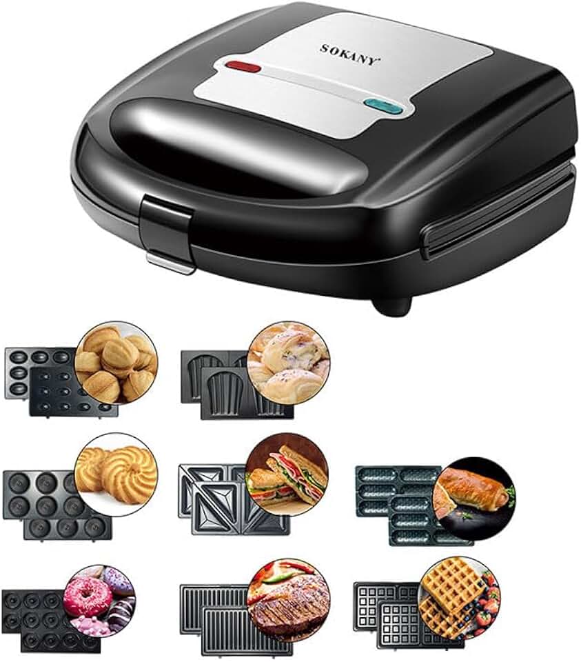 Sokany - 8-IN-1 multifonction - 750W - 8 plaques, facile à nettoyer, SOKANY8IN1