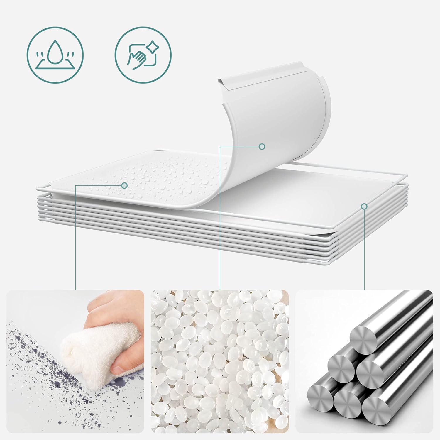 SONGMICS - armoire modulable enfant, 16 cubes, 123x31x123cm, portes, LPC906W01