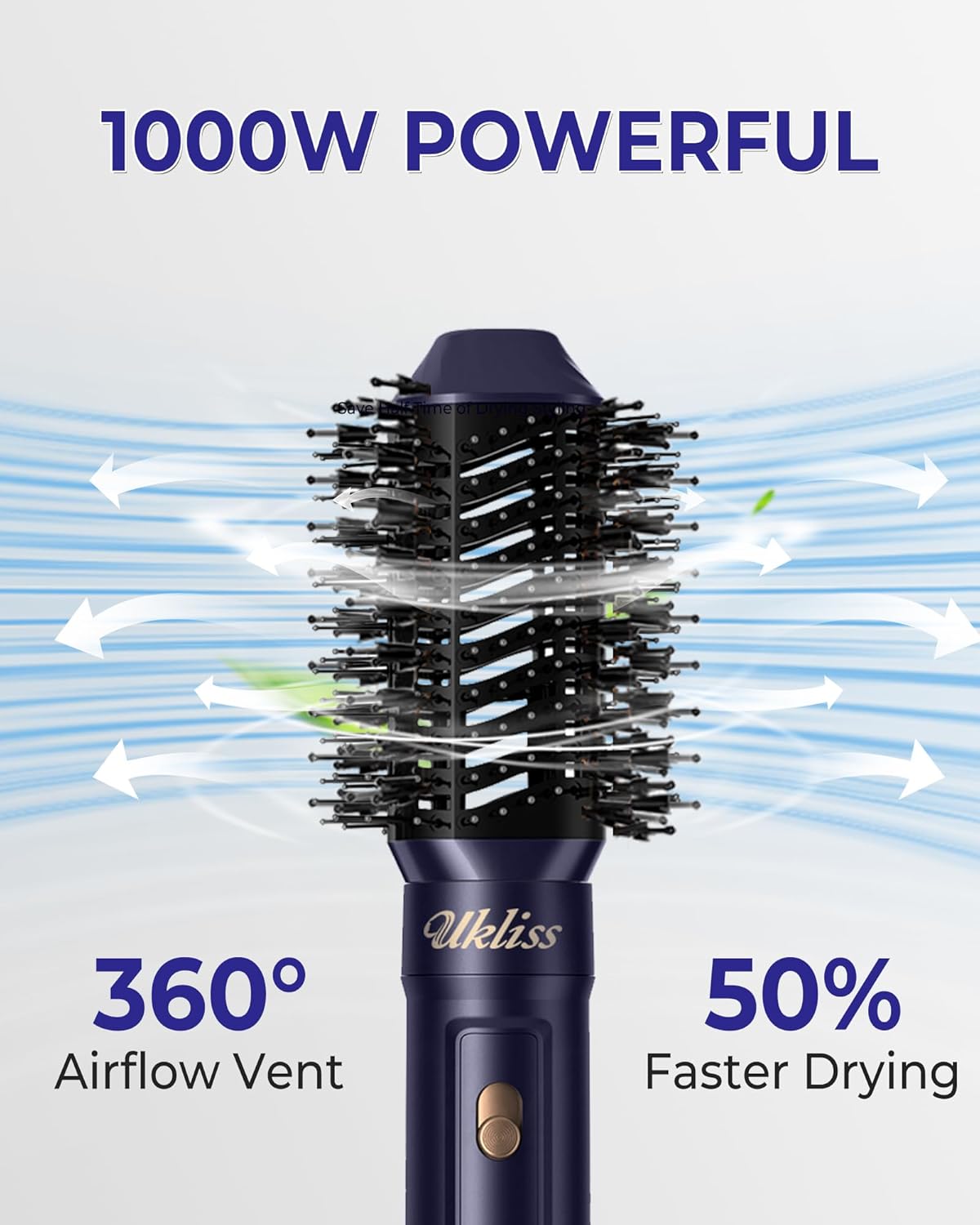 UKLISS - Air Styler 6 en 1 - brushing ionique, boucleur, lisseur