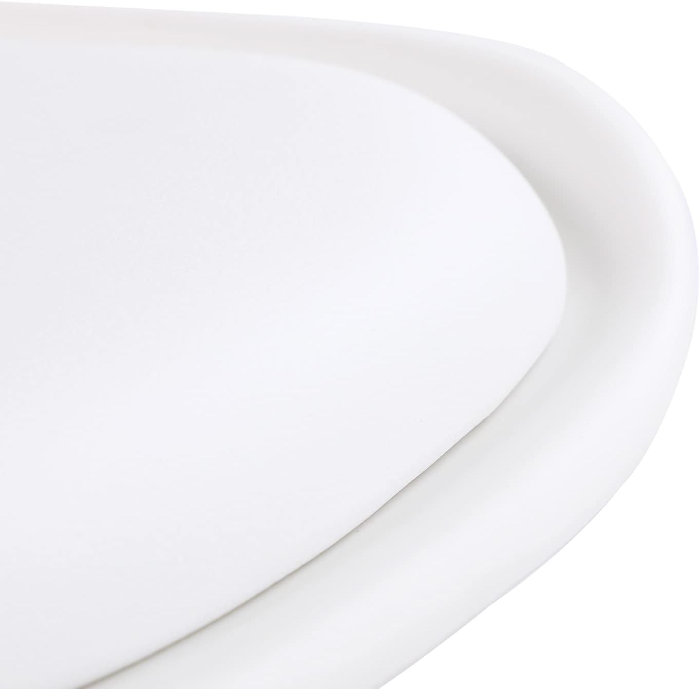 EGGREE - Série Scandinave - lot de 6 - chaises rembourrées, pieds hêtre, blanc