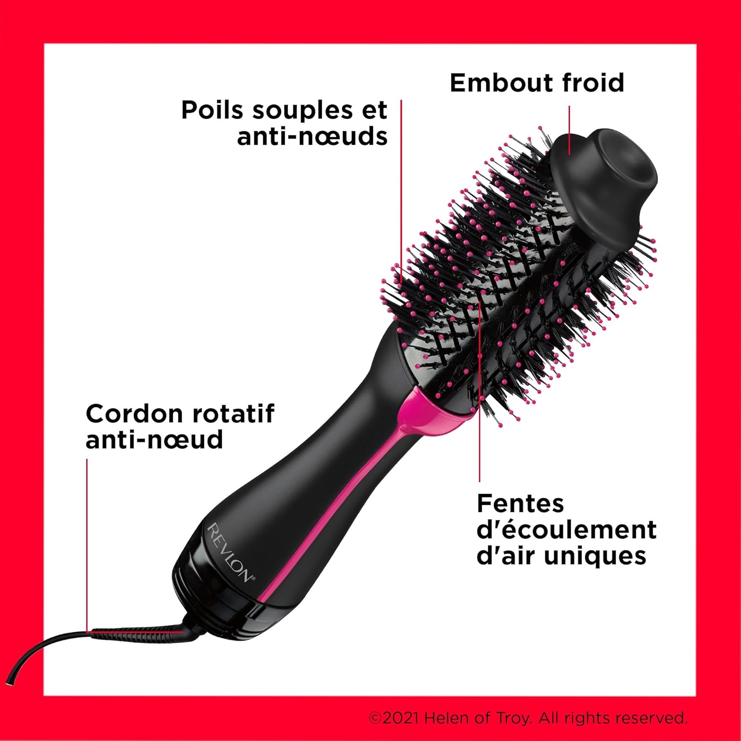 Revlon - Sèche-cheveux Salon One-Step - IONIQUE, CÉRAMIQUE, volume cheveux longs - RVDR5222