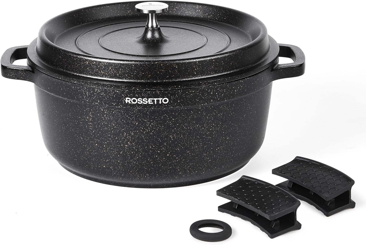 ROSSETTO - cocotte ronde fonte aluminium 28cm, céramique, induction, 6,6L