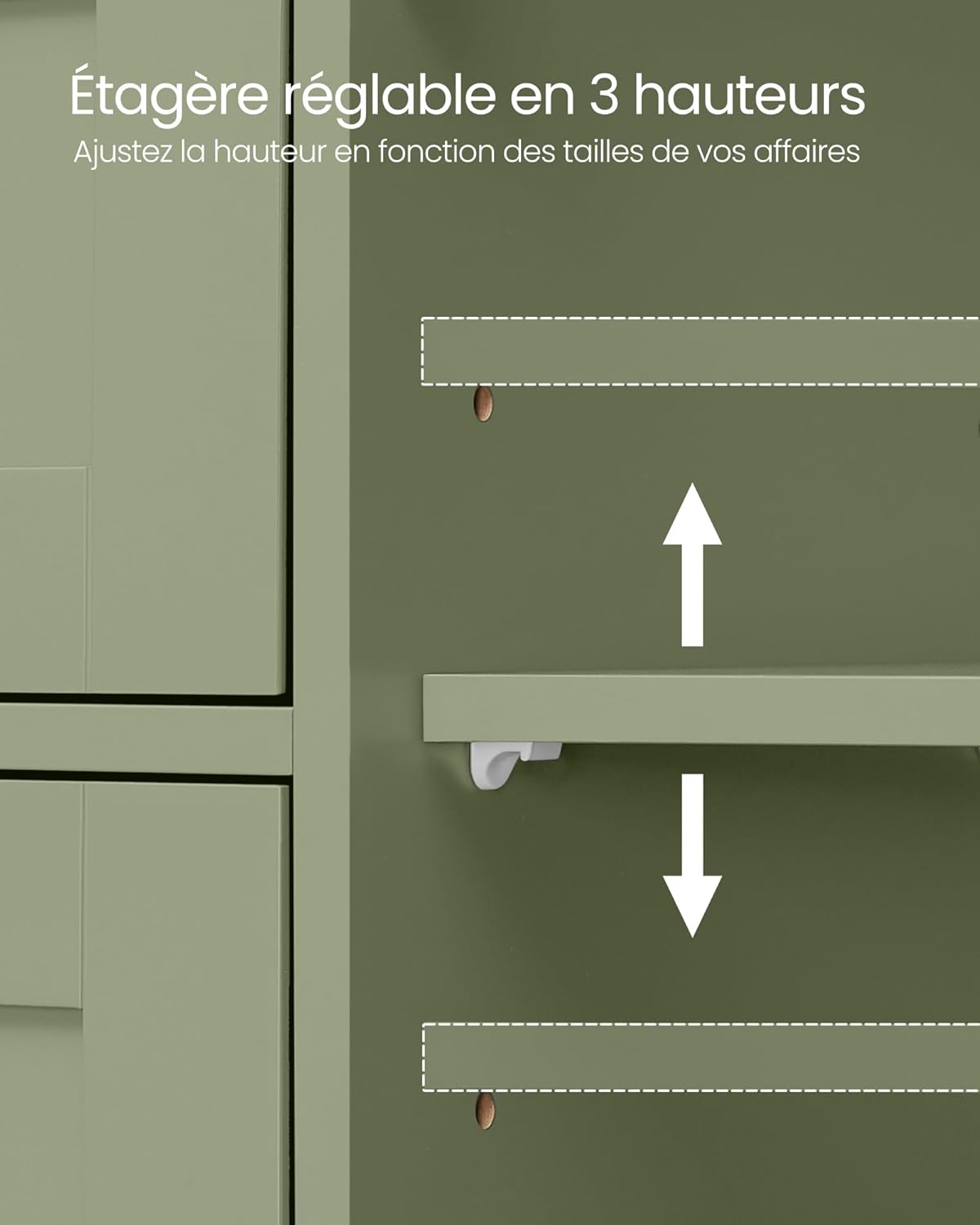 VASAGLE - meuble salle de bain, 30x55x82cm, 4 tiroirs, armoire, LHC041C02