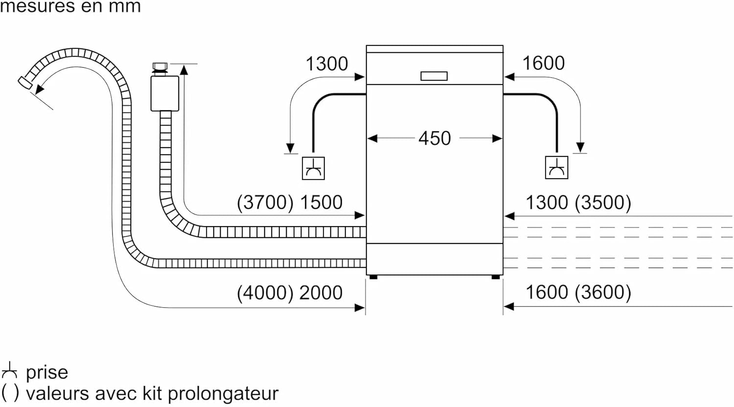 Bosch - Série 2 - 45 cm - lave-vaisselle encastrable 10 couverts Home Connect - SPI2HKS42E