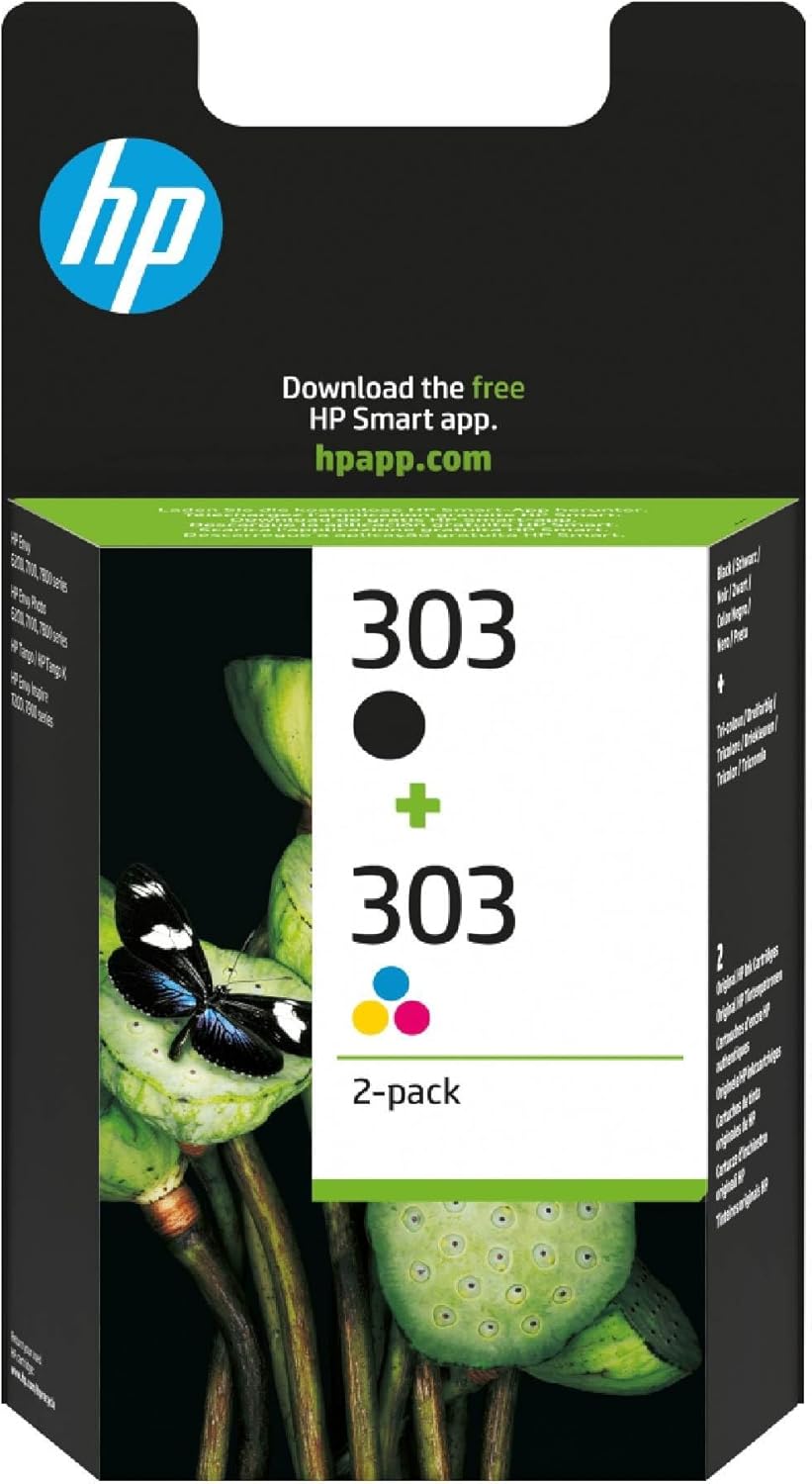 HP - Encre 303 - pack 2 cartouches - noir et couleur – 3YM92AE
