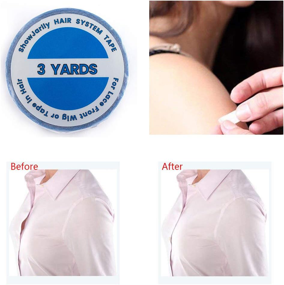 ShowJarlly - ruban adhésif lace front - 2.0cm x 3 yards - fixation forte