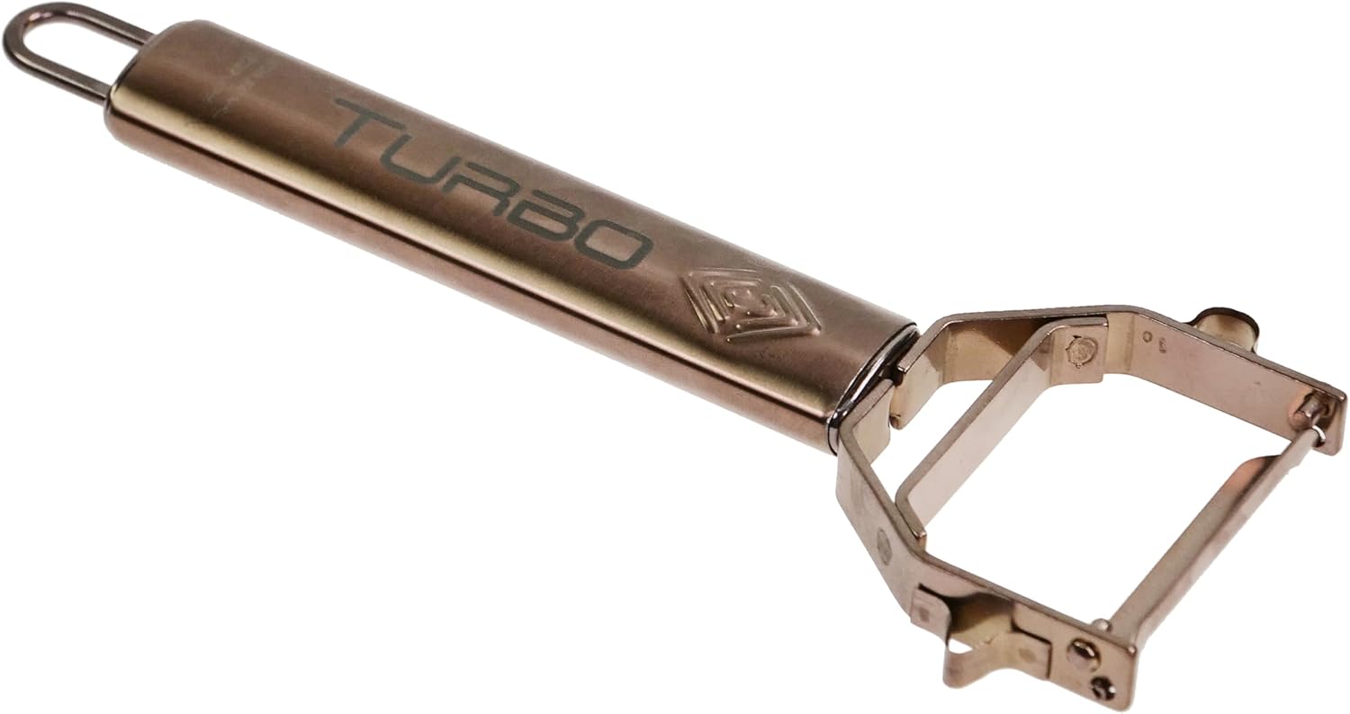 Turbo Produkte - Éplucheur 3 en 1 inox pour fruits/légumes - ambidextre