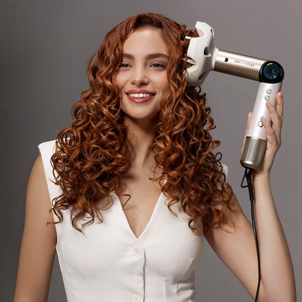 Cecotec - AirGlam 14in1 Flex - styler 1400W, écran, Coanda, céramique, kératine