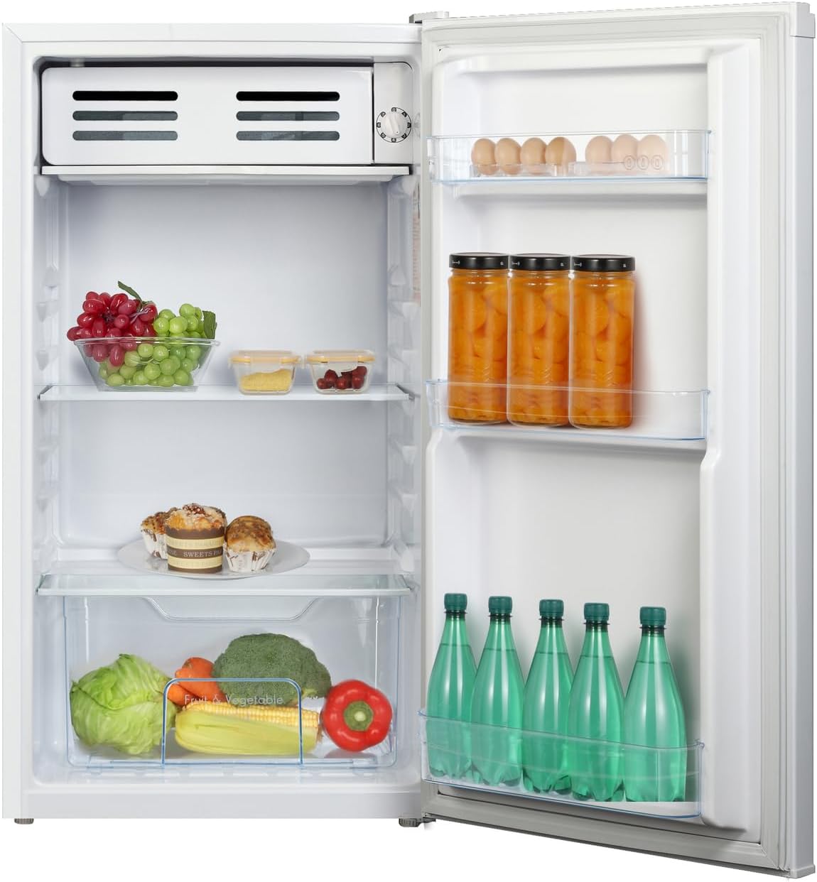 GEDTECH - Table Top 85L, blanc, réfrigérateur compact, GTOP93WH