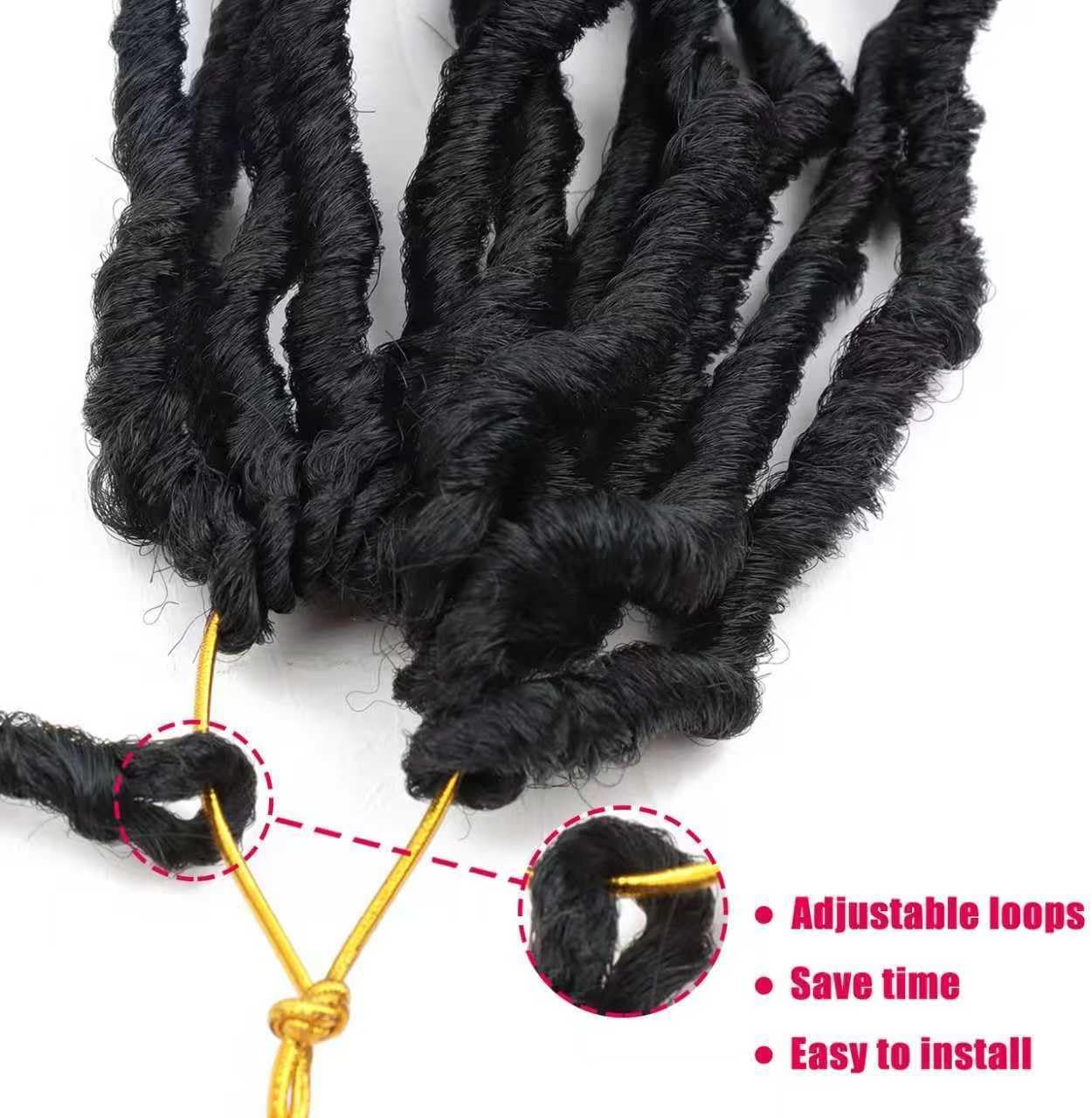 Faux Locks - mèches crochet tressage 60,9 cm, lot de 8, bouclées