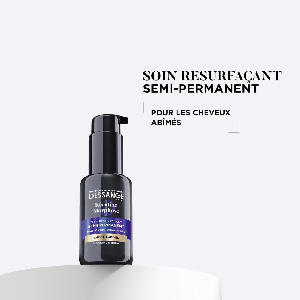DESSANGE - Soin Kératine Morphose - 50ml - Cheveux abîmés, sans rinçage, effet resurfaçant