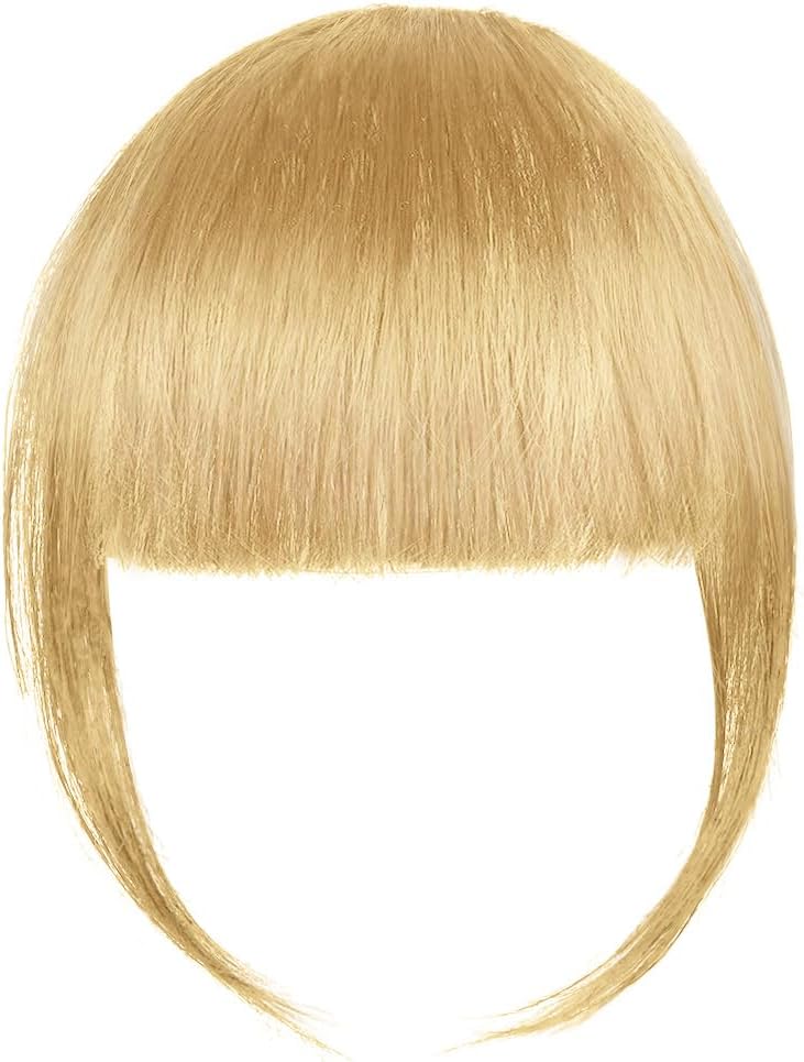 LOPHE - frange à clip tressée cheveux humains - or gris - air bangs femme