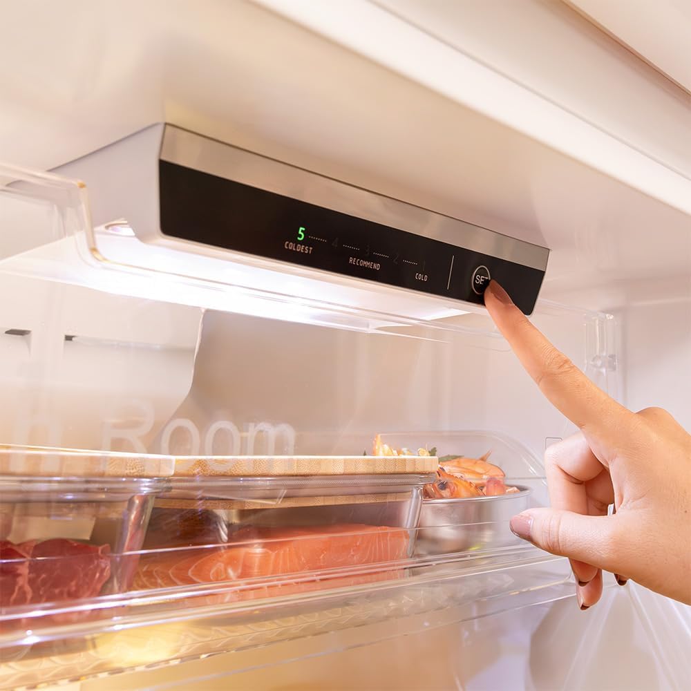 Cecotec - Bolero CoolMarket 2D - 255L, NoFrost, moteur Inverter, E, design blanc - 2D255NF