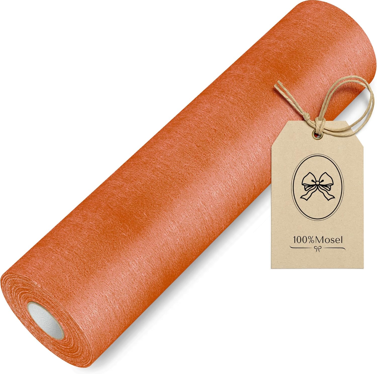 100%Mosel - Chemin de table non-tissé terracota - 30x2500cm - déco anniversaire et mariage