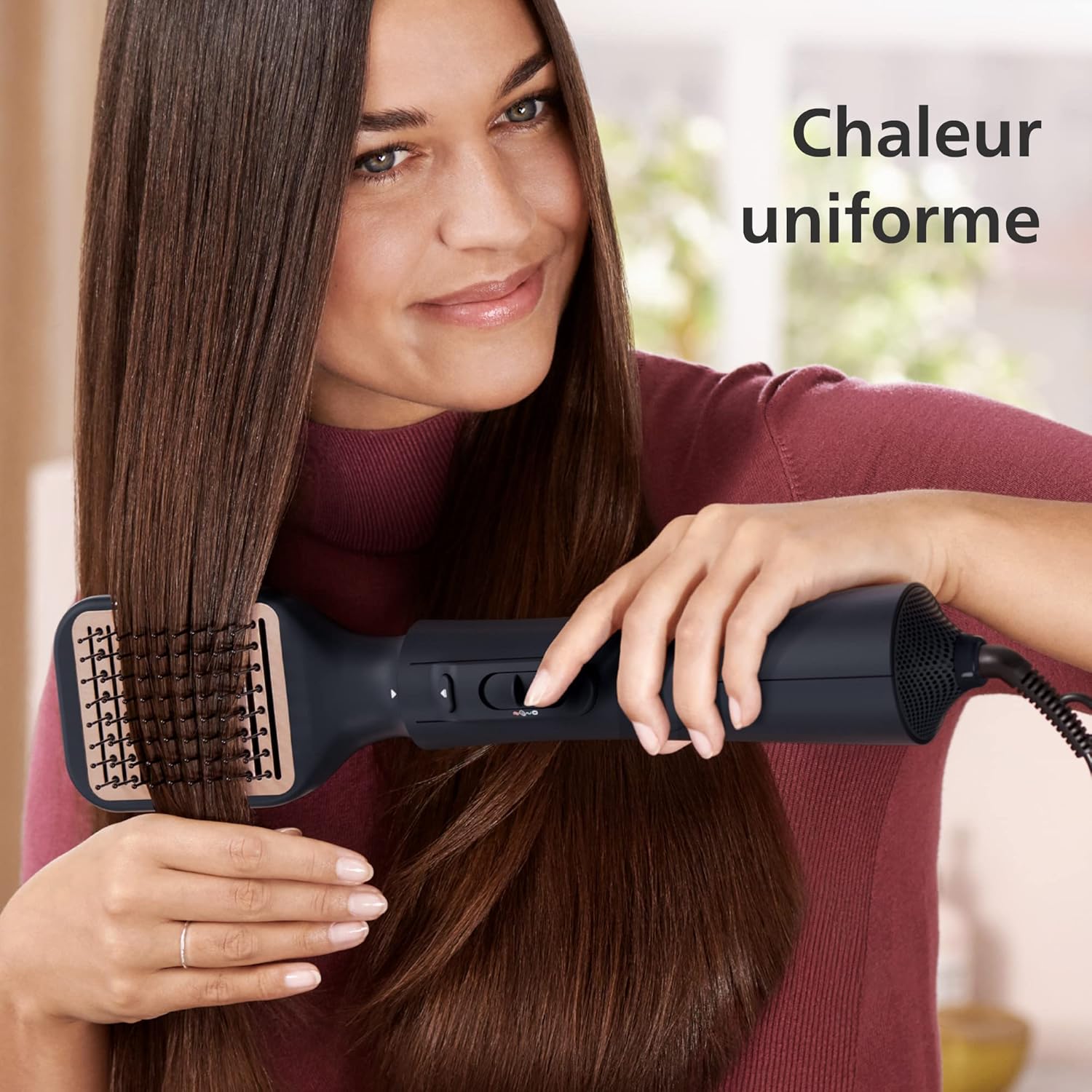 Philips - Série 5000 - Brosse soufflante 5 accessoires - ions, air froid BHA530/00