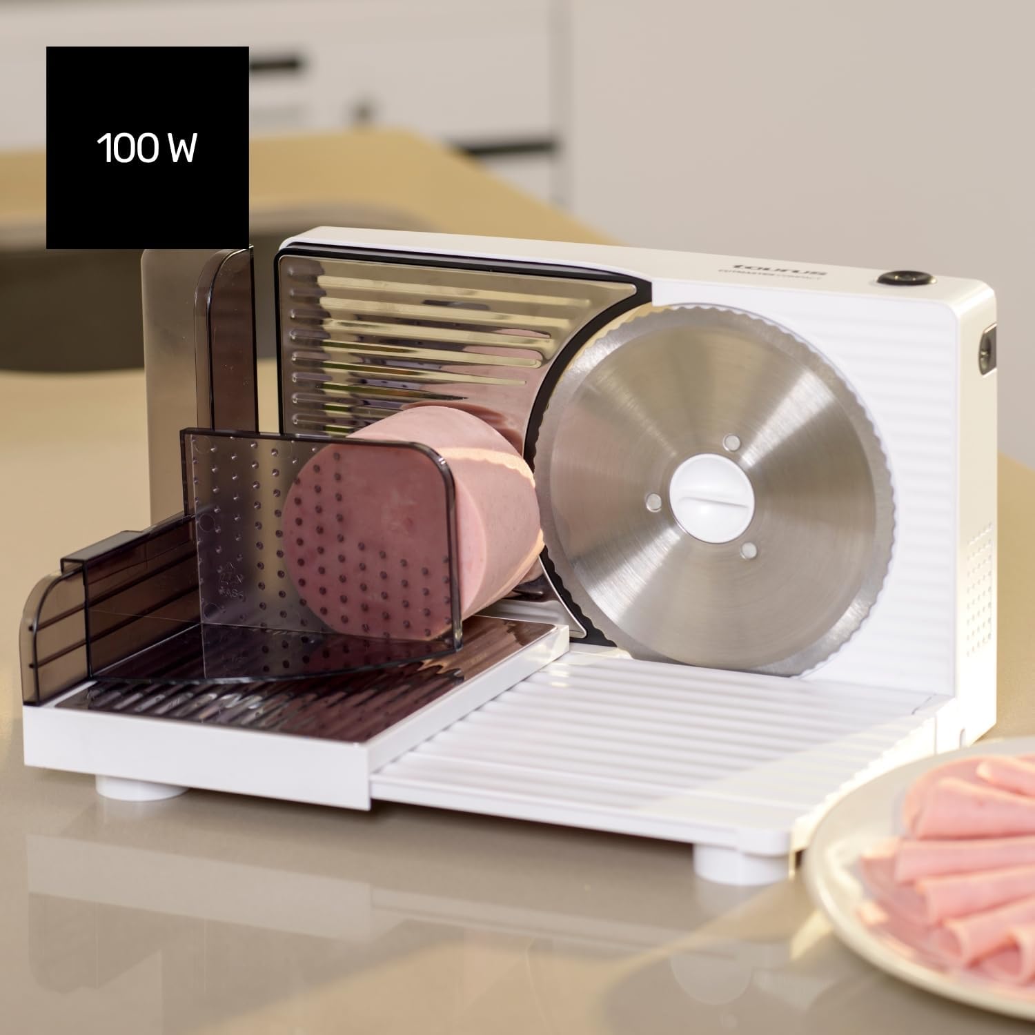 Taurus - Cutmaster Compact - 17 cm - trancheuse électrique 100W, découpe 1-15 mm, table pliable, sécurité