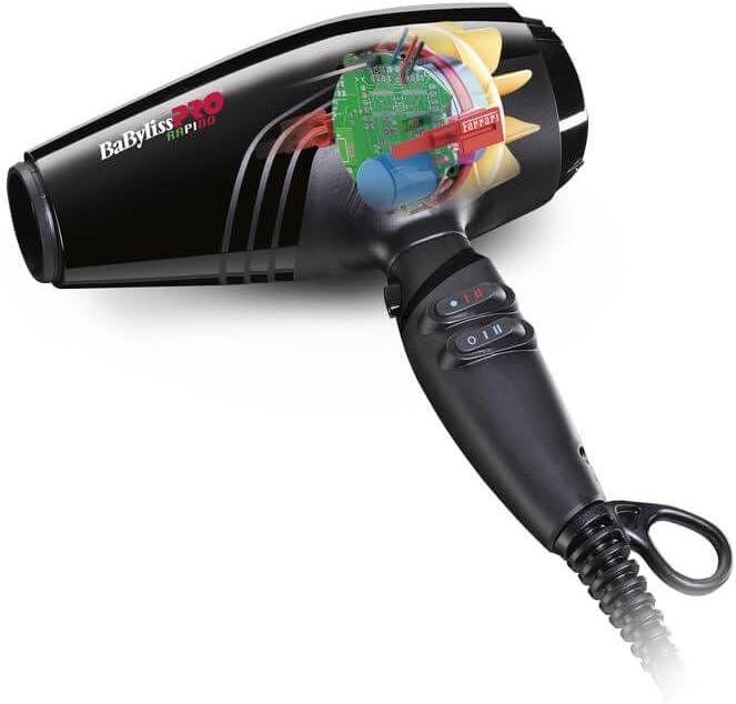 Babyliss PRO - Rapido Ultra Light - design compact - 2200W, ionique - BAB7000IE