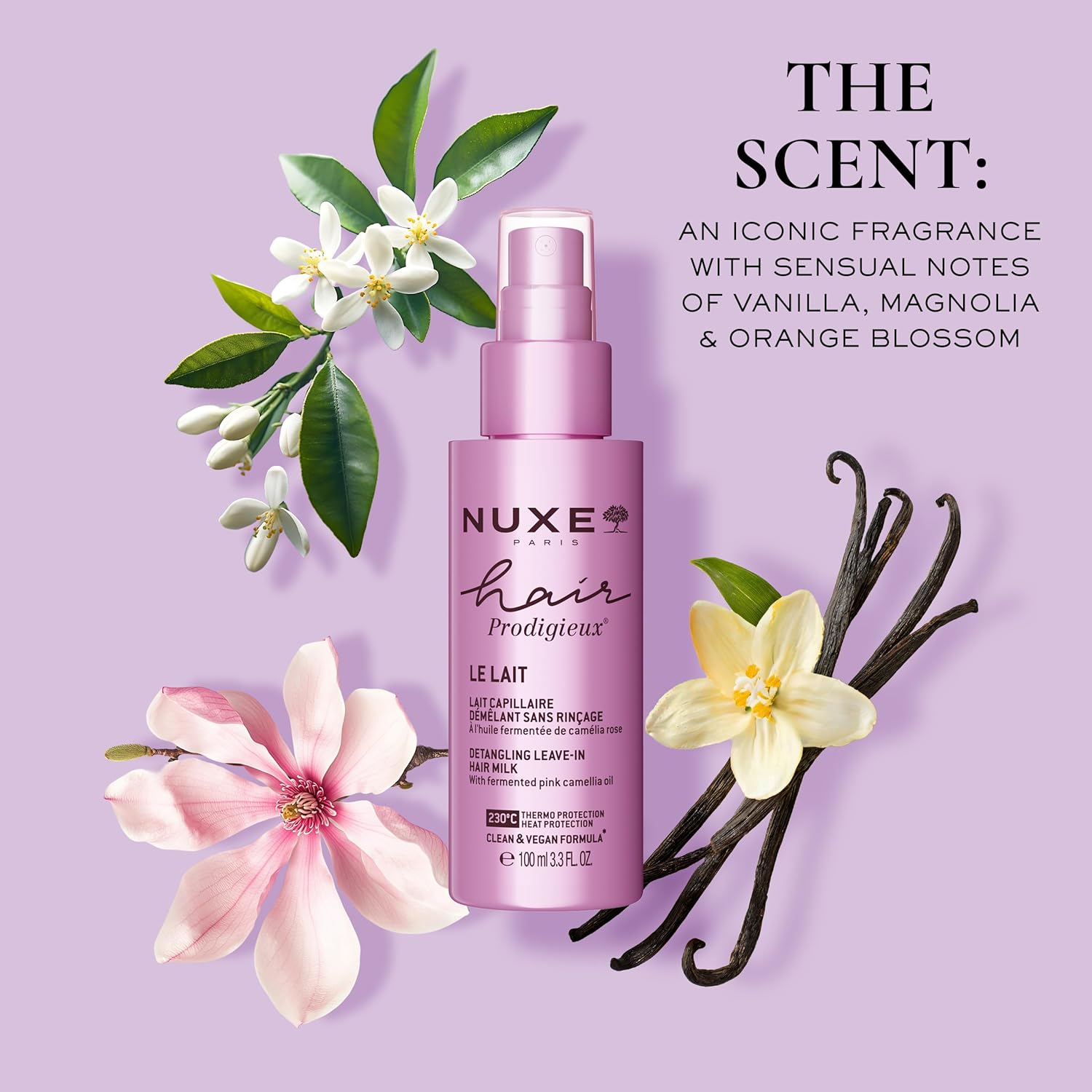 Nuxe - Hair Prodigieux - Lait démêlant sans rinçage 100ml – Soin hydratant cheveux