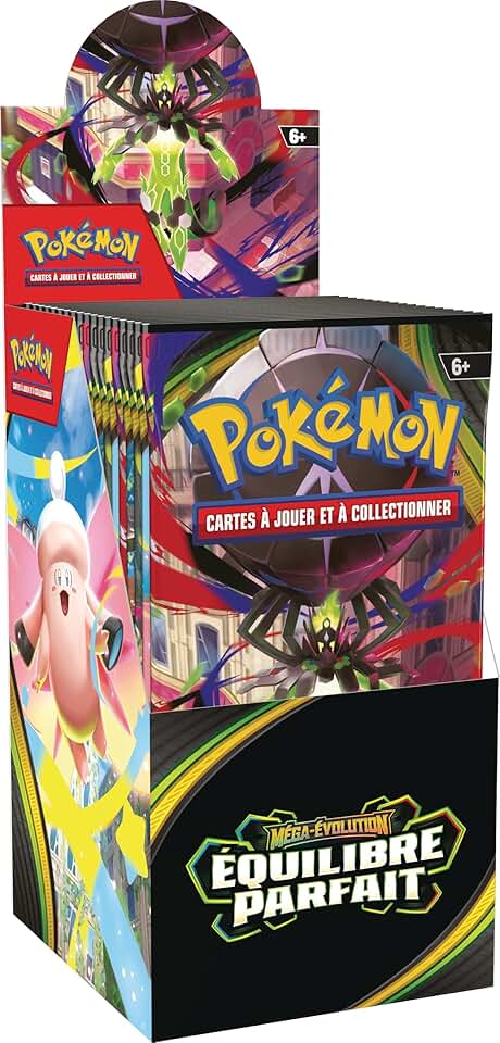 Pokémon - Présentoir boosters Méga-Évolution Équilibre Parfait - 18 boosters - JCC Pokémon