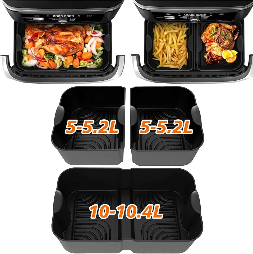 Moule silicone - pour friteuse à air - 10,4L, 10L - compatible Ninja/COSORI - AF500EU