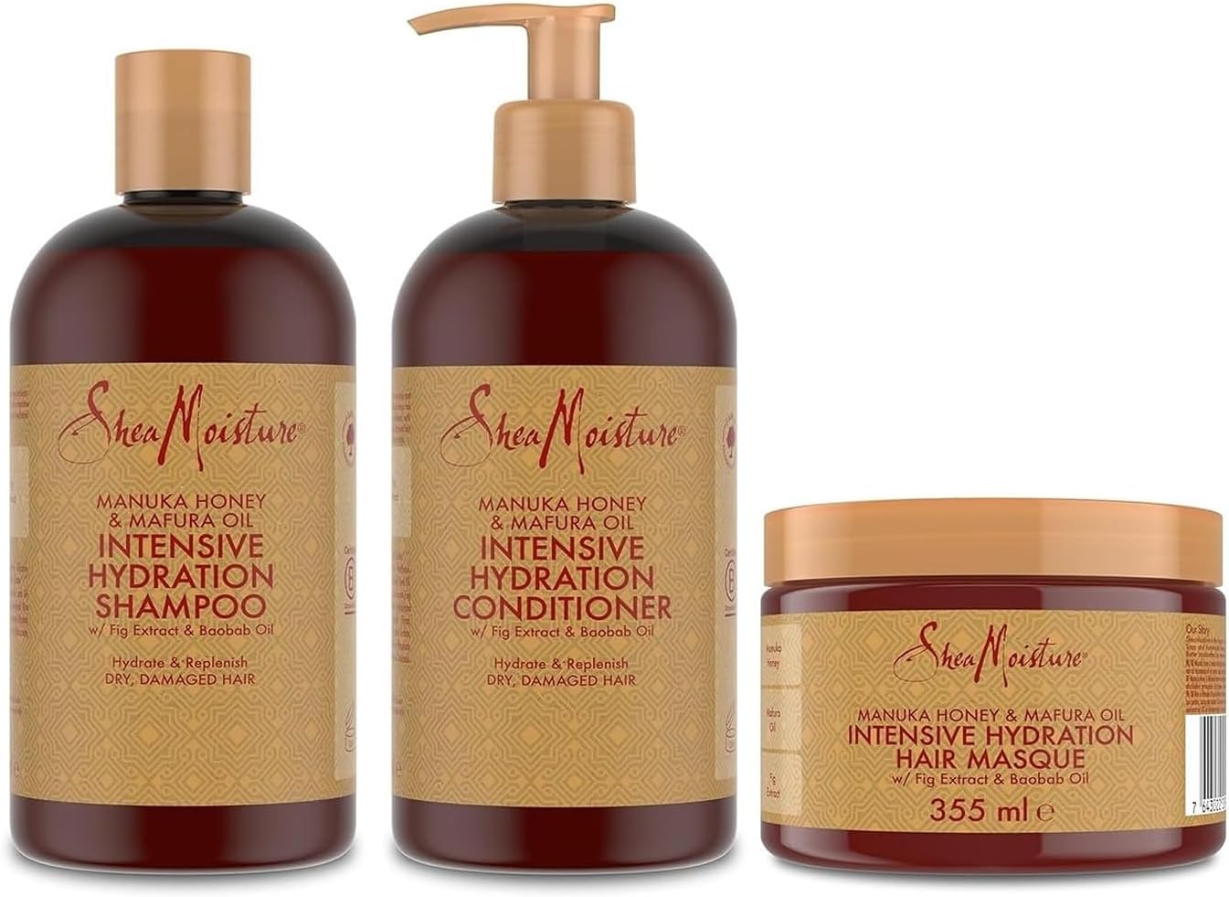 SheaMoisture - Manuka/Mafura Hydratant - 384ml/355ml - cheveux secs