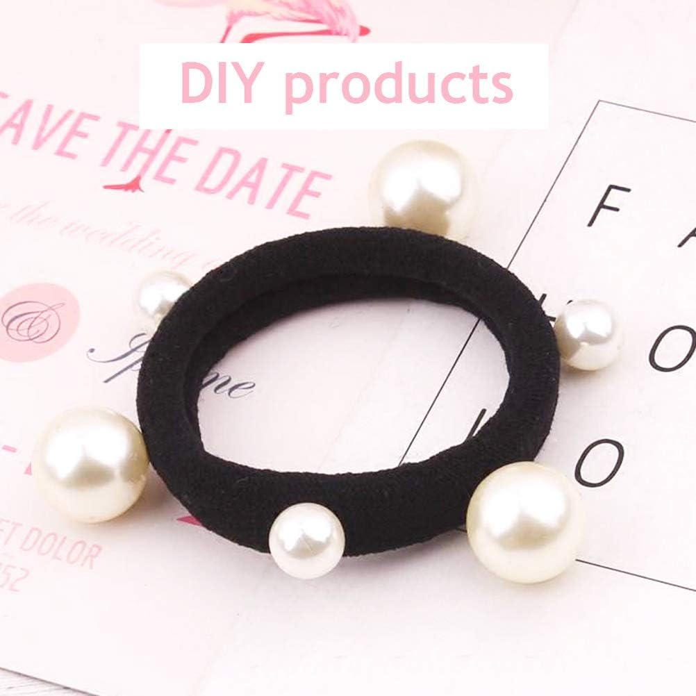 Élastiques cheveux – lot 100 pcs – épais sans couture noir – polyester