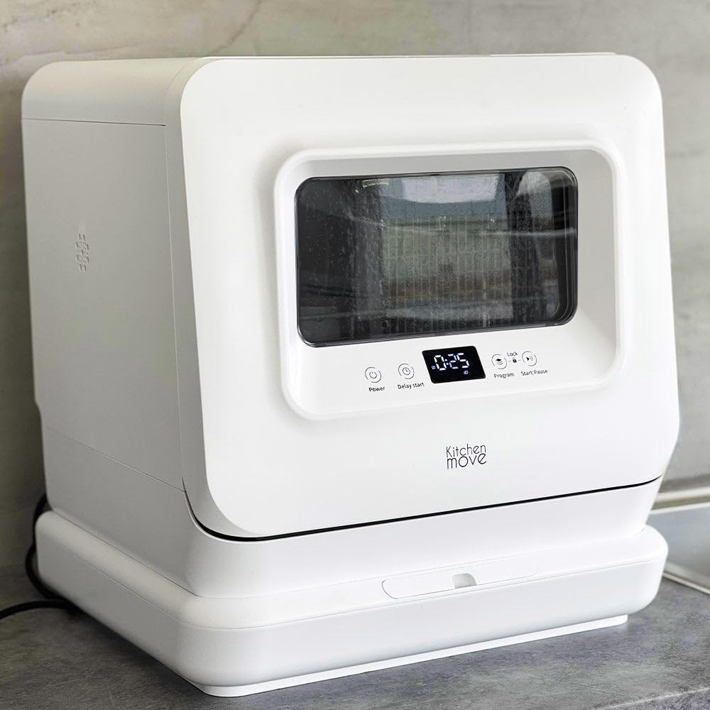 Mini lave-vaisselle compact 3 couverts, silencieux, LED, réservoir WASH CLEAN