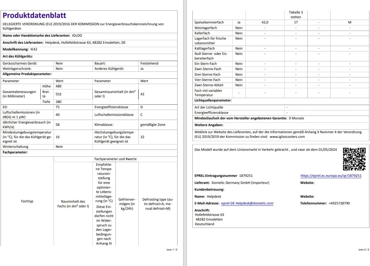 Igloo - Glacière électrique - grande capacité, portative, refroidissement rapide