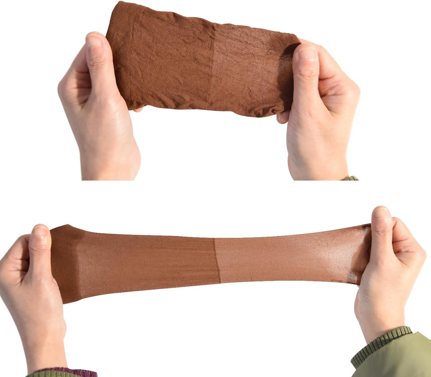 Bonnets de perruque - nylon respirant - lot de 6 - marron foncé