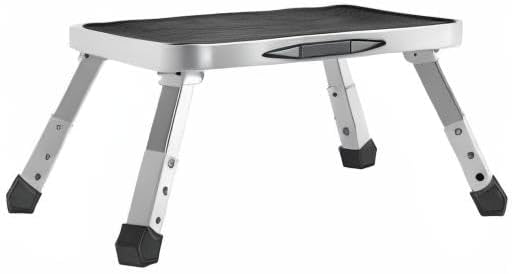 VEVOR - Marche pied pliable - 1 marche, 3 hauteurs - acier, 150 kg, antidérapant