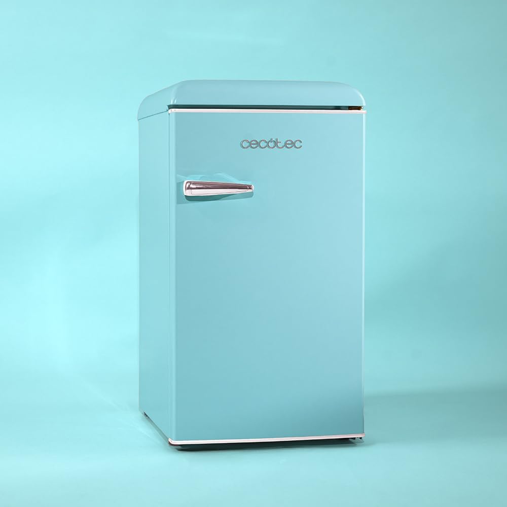Cecotec - Mini Frigo Retro Bolero Coolmarket - 89,3x48,7cm - 95L, Classe E, Bleu - TT Origin 103