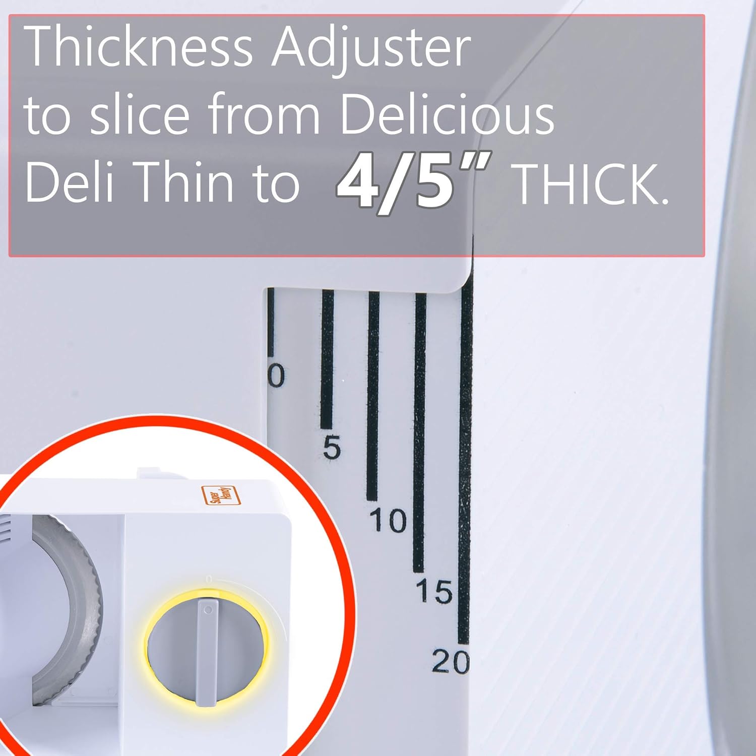 SuperHandy - trancheuse portable électrique 17cm, 120W, lame inox RSG Solingen