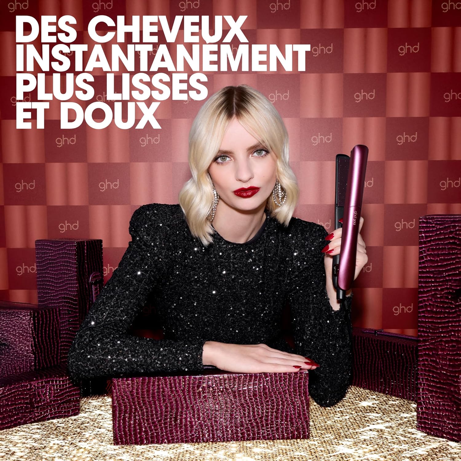 ghd - Lisseur Gold - design arrondi, brillance 65%+, sans chaleur extrême