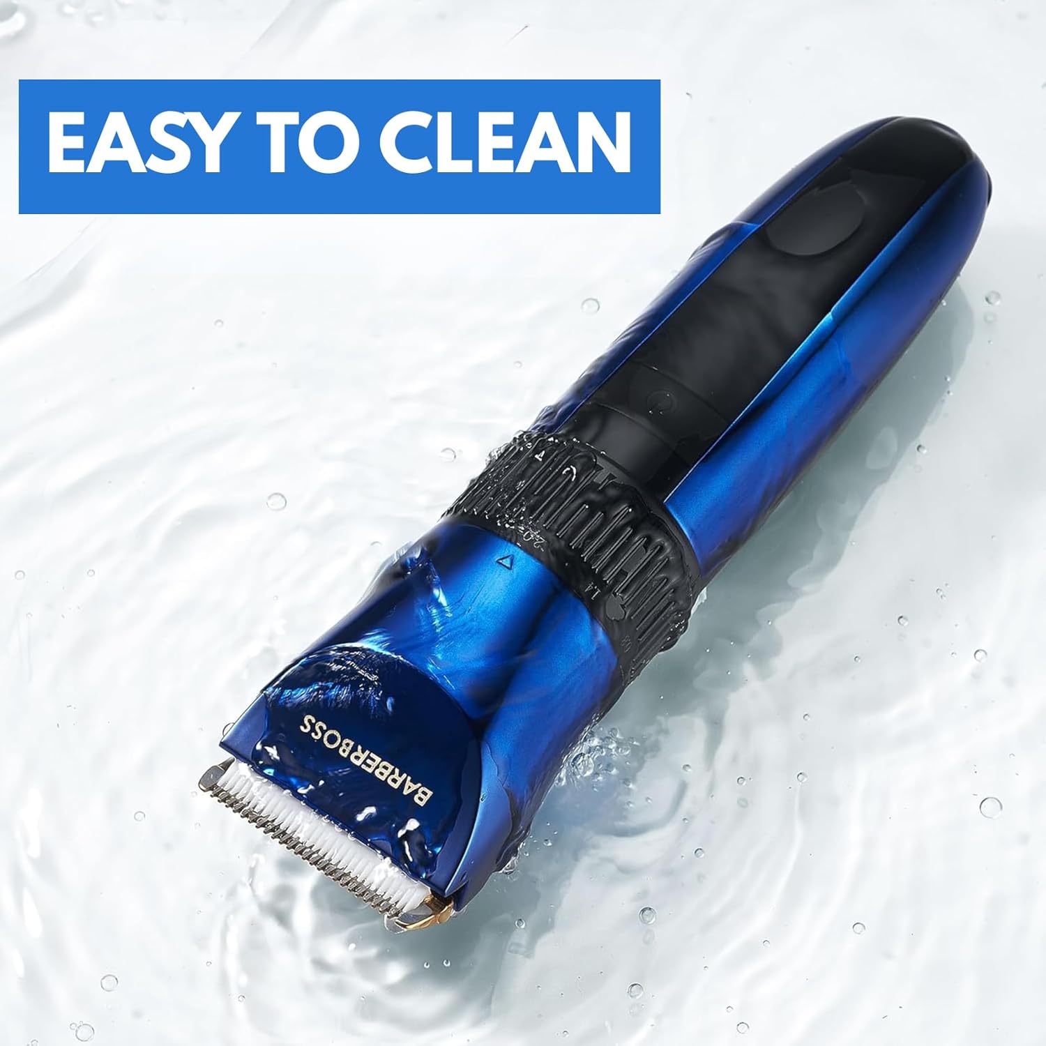 BarberBoss – tondeuse barbe/cheveux – étanche, céramique, LED, charge rapide – QR-2082