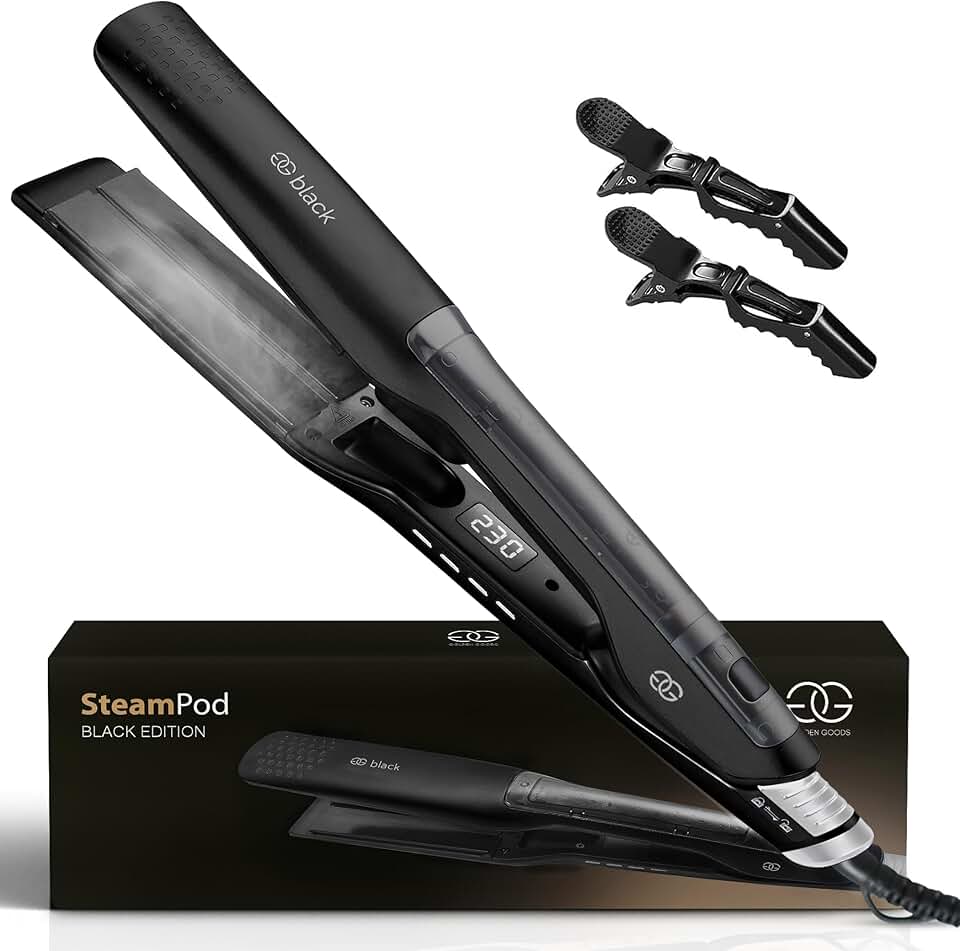 Golden Goods - Steampod Pro - lisseur ionique vapeur, céramique, 230°C