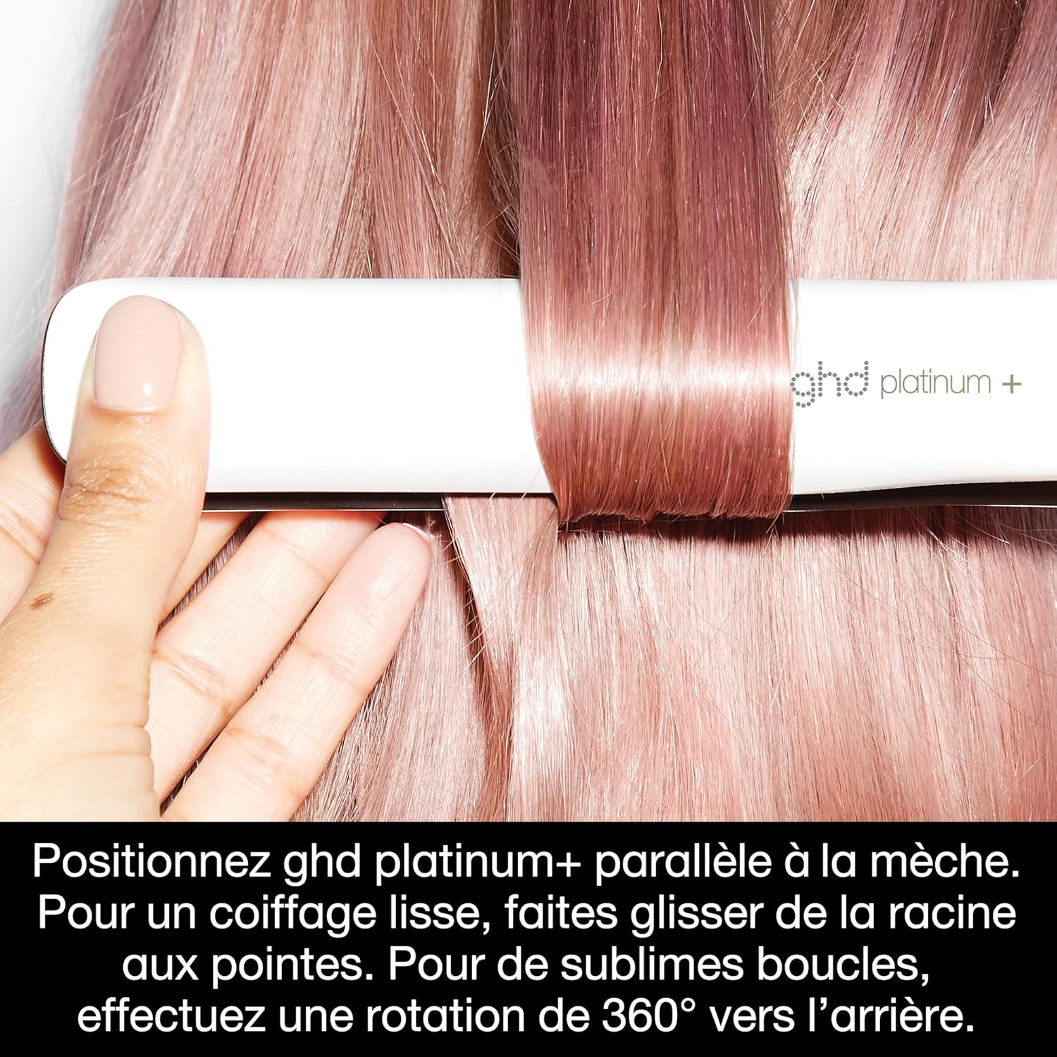 ghd - Lisseur Platinum+ - chauffe rapide - cheveux brillants et protégés