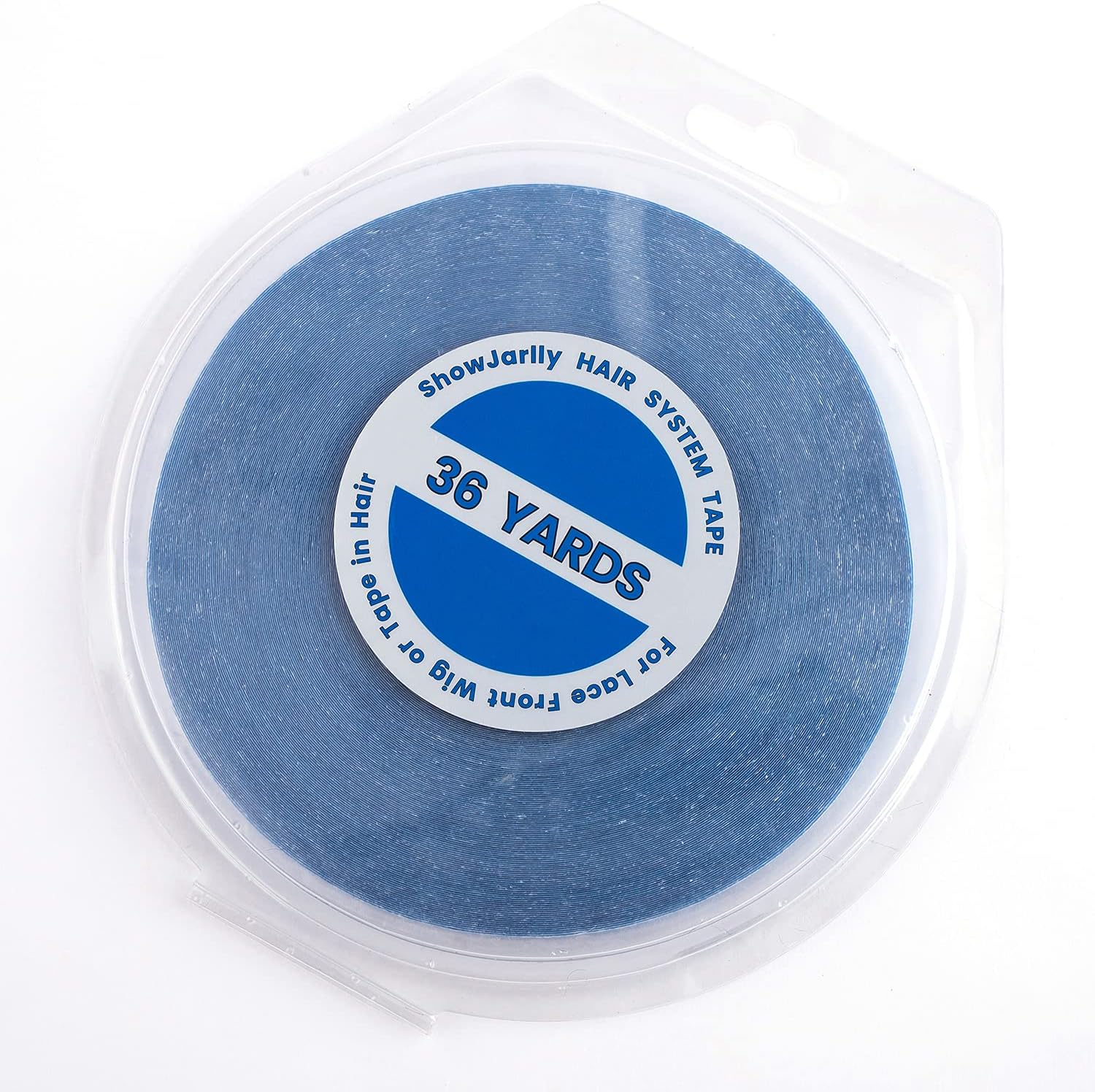 ShowJarlly – ruban adhésif double face – 0.8cm x 36yd – bleu, spécial lace front, fixation prolongée