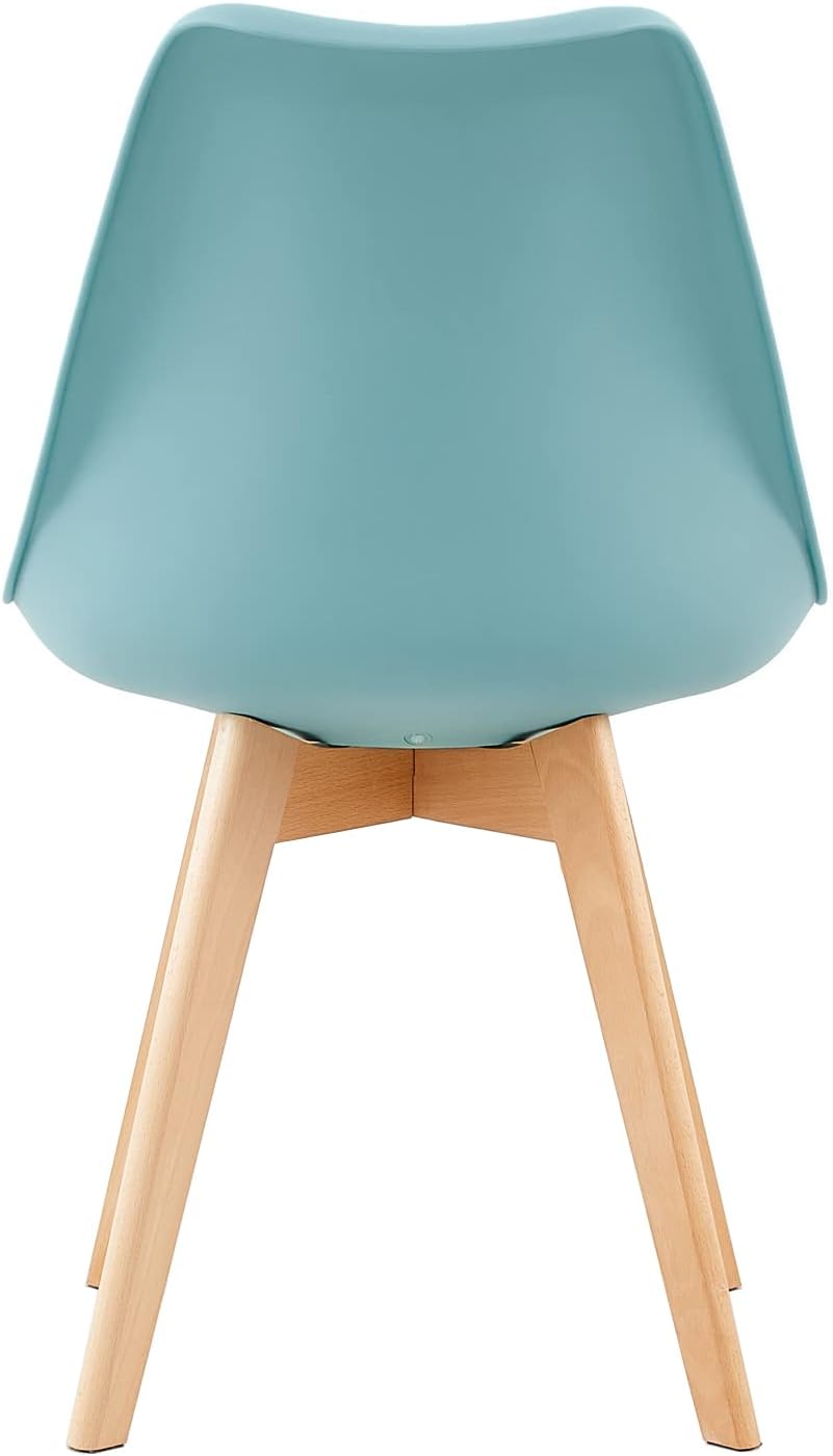 EGGREE - Lot 4 chaises scandinaves - bois hêtre - assise rembourrée