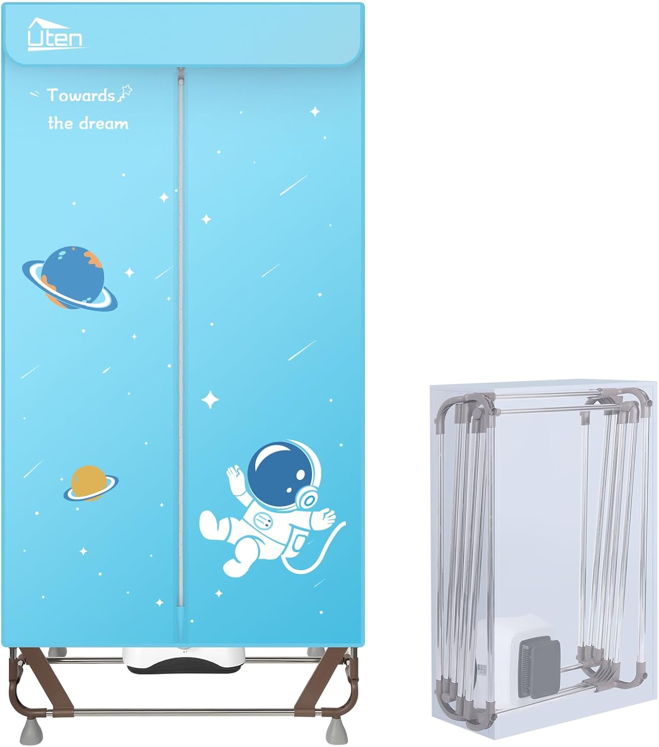 Séchoir électrique pliable - 15kg - 1500W séchage rapide, rangement compact