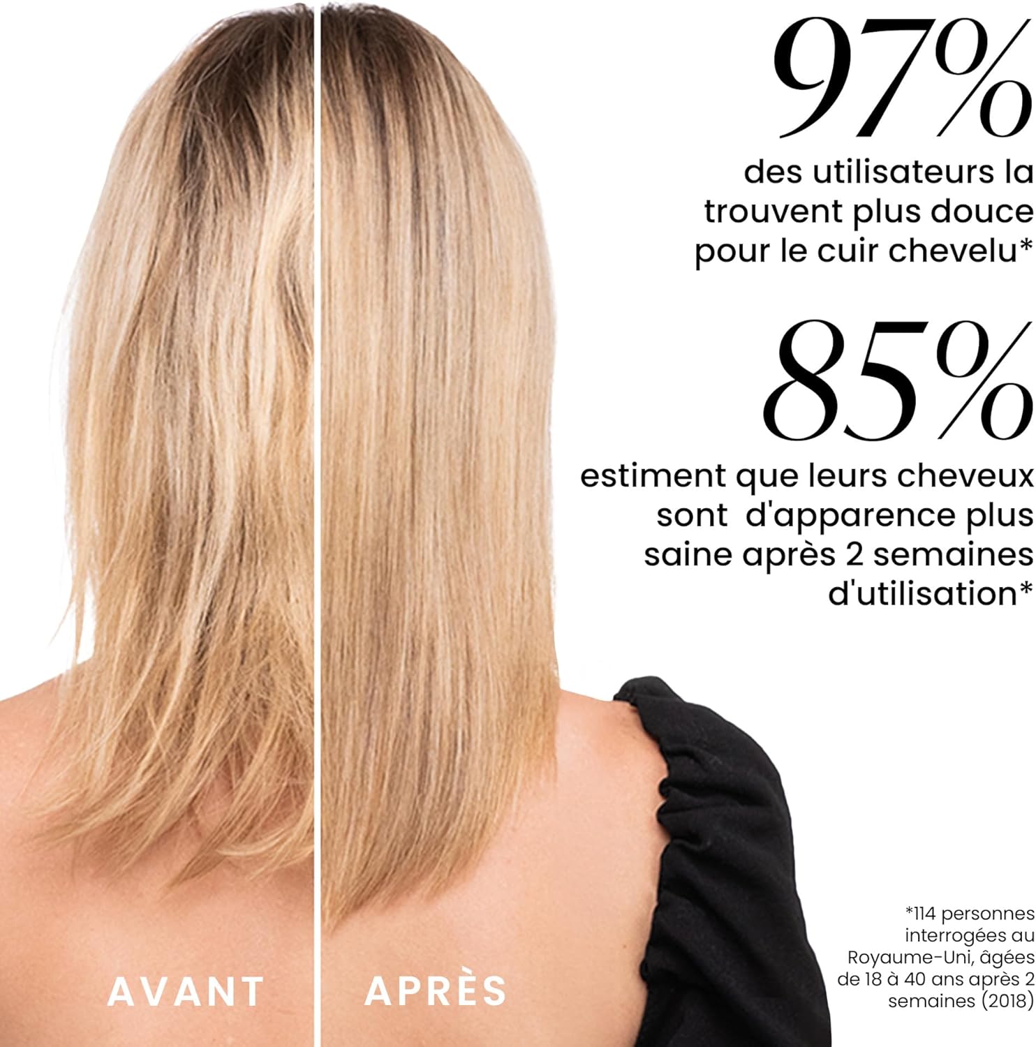 Tangle Teezer - Ultimate Detangler Fins et Fragiles - Brosse cheveux colorés fins, picots souples, réduit casse, bleu sa