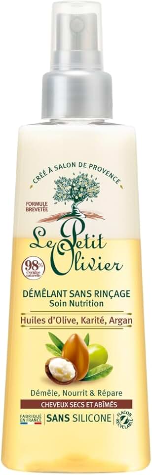 Le Petit Olivier - Spray démêlant nutrition 150ml - huiles naturelles, sans silicone, cheveux secs