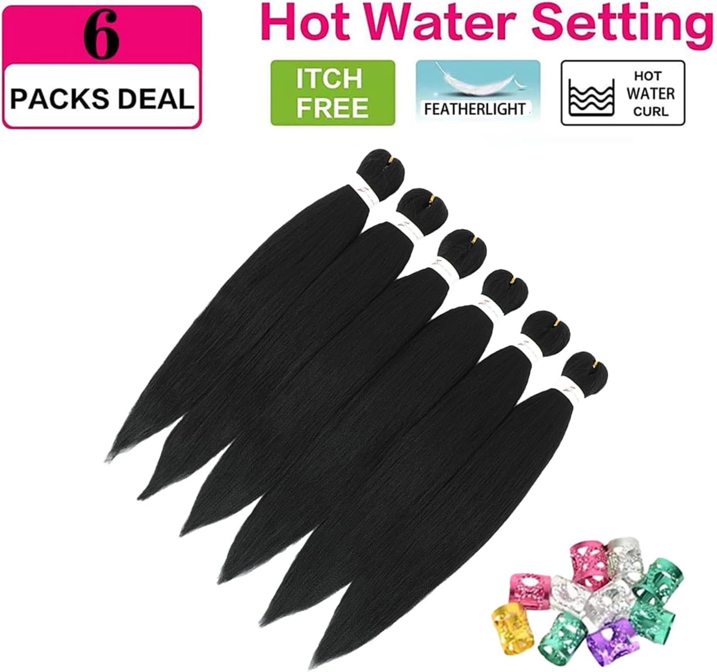 Extensions de cheveux - Kanekalon pré-étiré 20