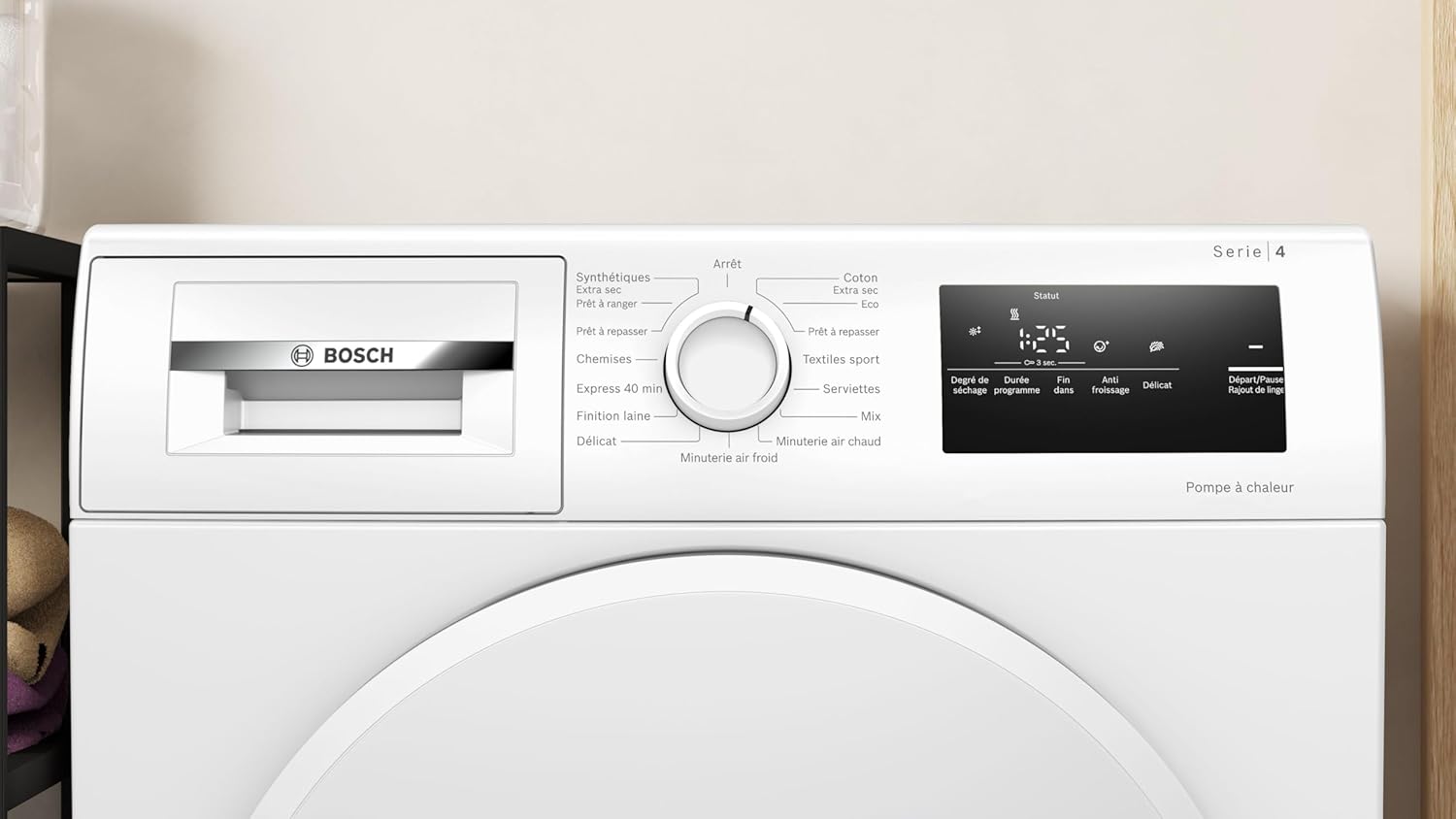 Bosch - Sèche-linge Série 4 8kg pompe à chaleur compact - WTH8300DFR