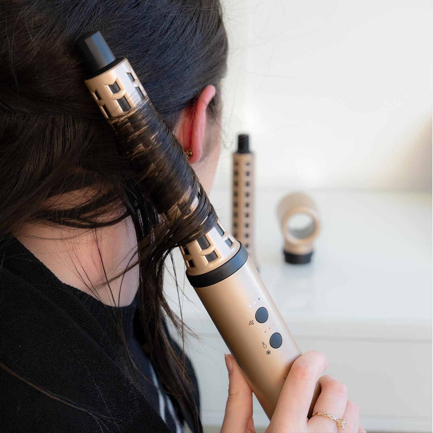 Saint Algue - Airflow Styler - brosse 4en1 compacte, puissante, 3 températures, tous cheveux