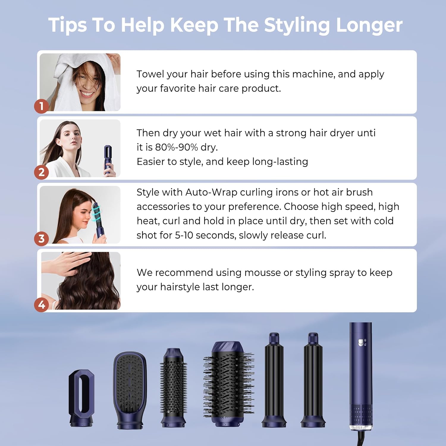 Brosse soufflante - Air Styler Pro - 1000W - brushing, sèche cheveux, boucleur