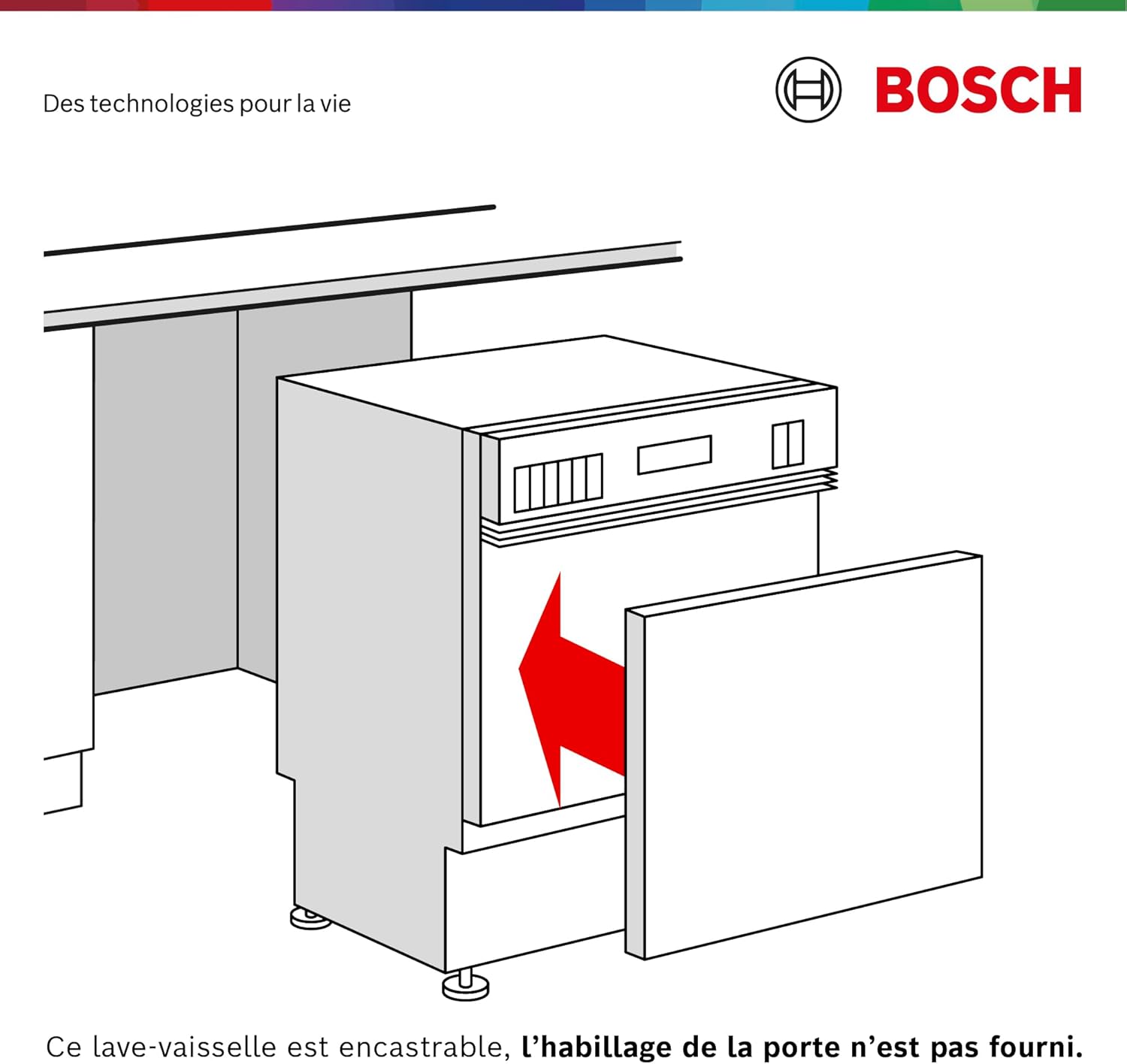 Bosch - Série 4 lave-vaisselle encastrable 60cm noir, connectivité Smart SMI4HCB07E