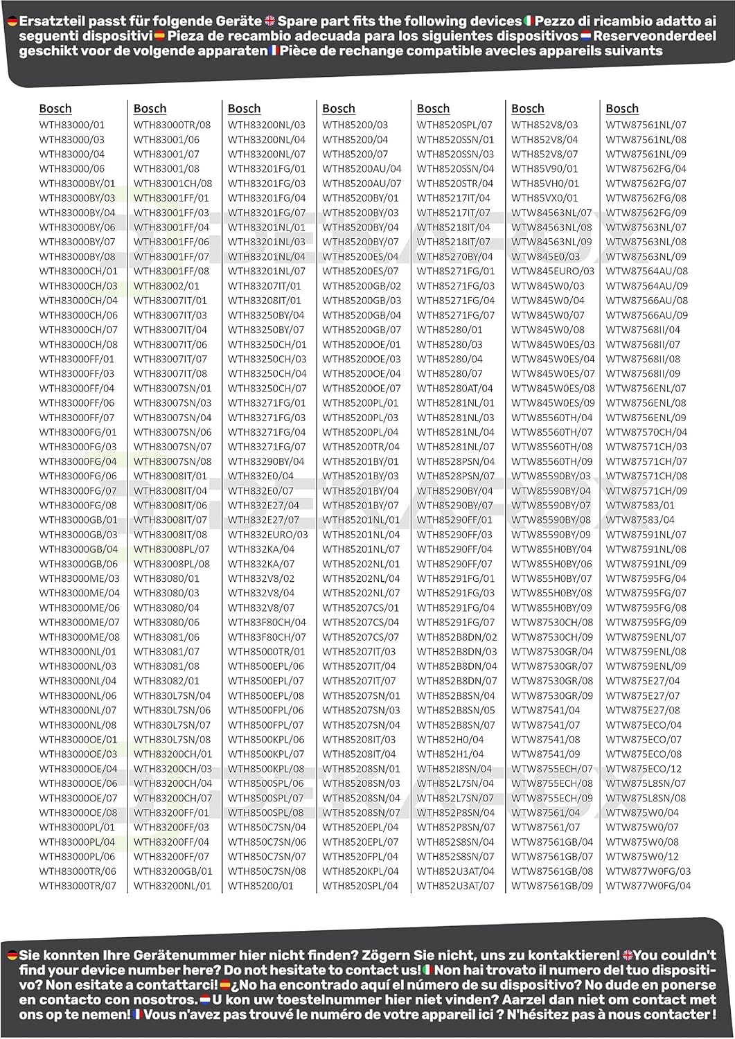 Bosch Siemens - filtres éponge sèche-linge séries 4/8 - lot de 2 - remplacement haute performance - 12007650