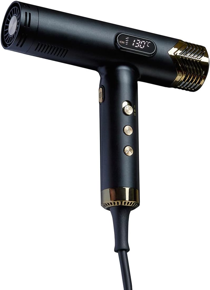 Sèche-cheveux - La Divine Edition Black & Gold - 1800W, moteur brushless 120000tr/min