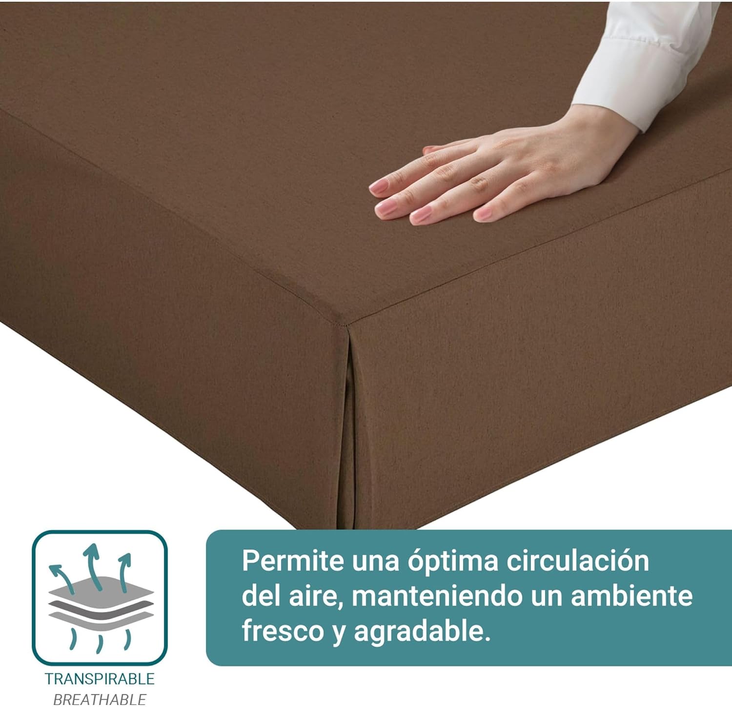 Housse de canapé - lit 200x190/200cm - antidérapant, respirant, fabrication espagnole